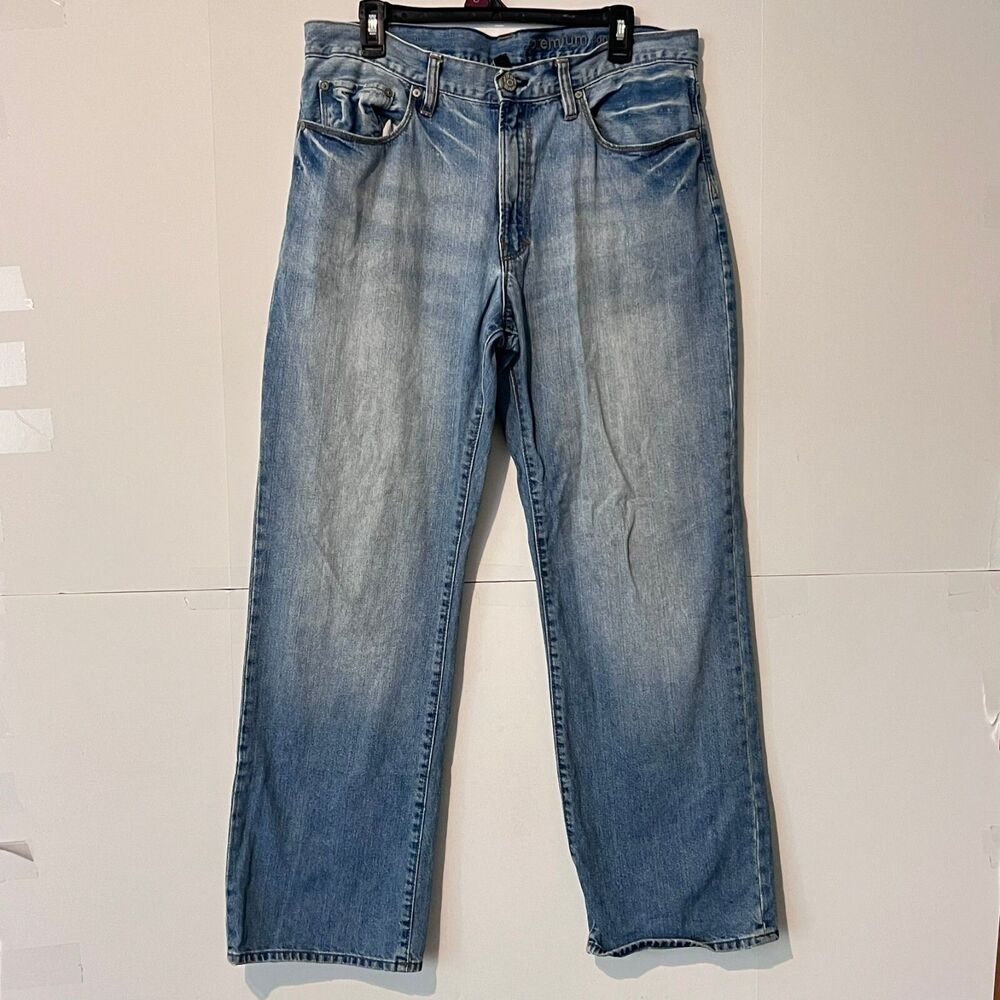 Gap 1969 Mens Jeans Size 34/30 Light Blue Premium Loose Denim Pants